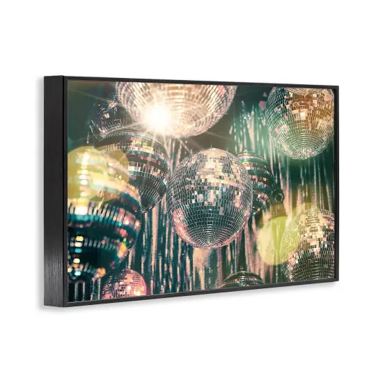 Stupell Industries Disco Balls with Bokeh Framed Giclee Wall Art Design by Graffi*tee Studios {3}