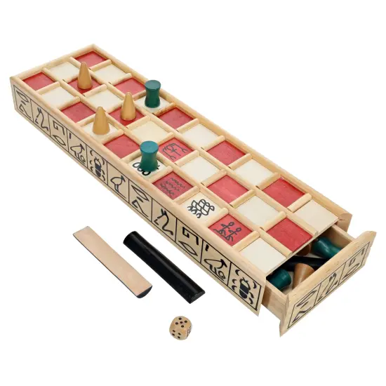 WE Games Wood Senet Game - An Ancient Egyptian Board Game {1}