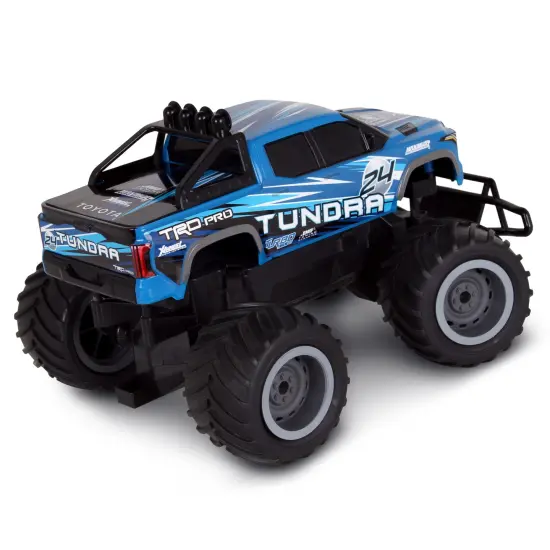Mean Machines: RTR RC - Toyota Tundra - Blue - 2.4 Ghz High Performance for Donuts & Wheelies, Turbo Boost, Ready-To-Run Radio Controlled Vehicle {4}