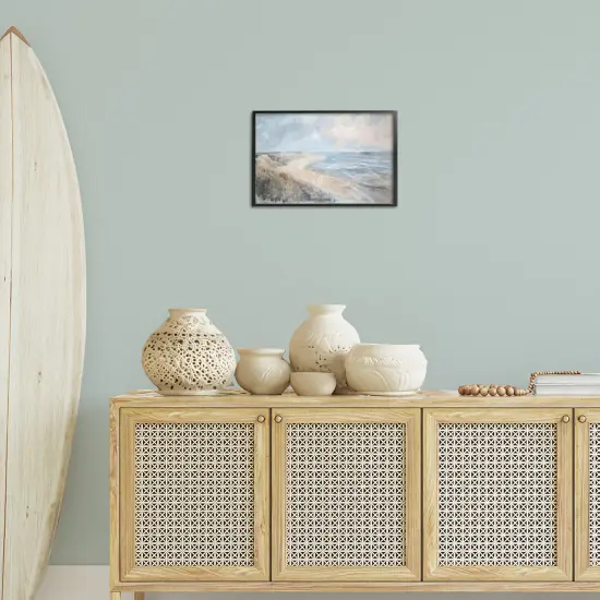 Stupell Industries Faded Summer Beach Framed Giclee Wall Art Design by LSR Design Studio {2}