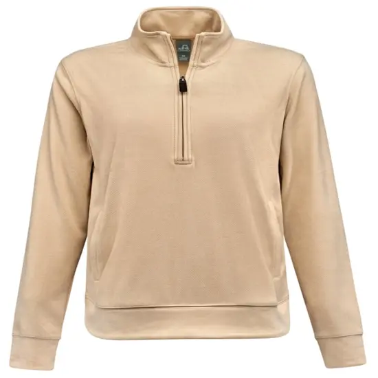 J America&reg; Ladies Element Fleece Quarter-Zip ALMOND {1}