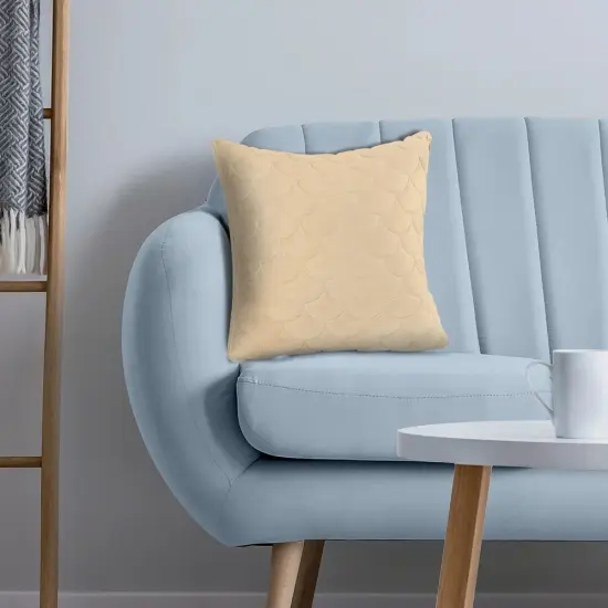 Travel Blanket and Pillow - Premium Soft 2 in 1 Blanket with Pillowcase - Beige {1}