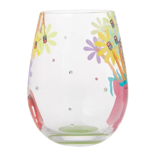 Enesco Lolita Best Teacher Stemless Wine Glass {4}