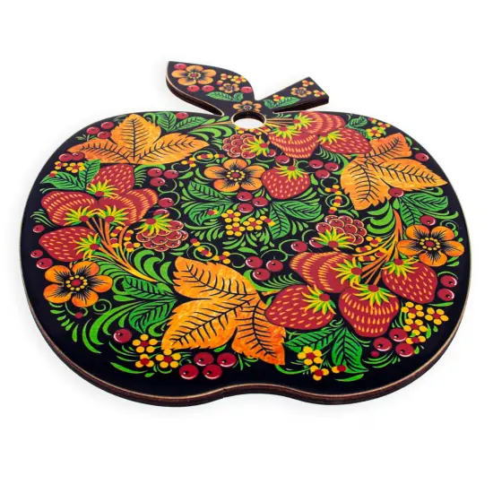 Floral Theme Decorative Wooden Cutting Board {3}