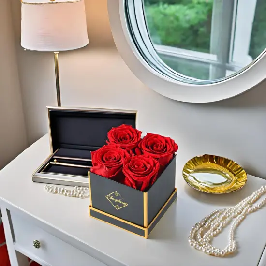 Forever Flowers, Preserved Roses in a Box Gifts for Her {5}