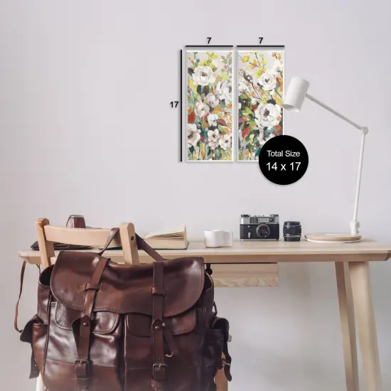 Stupell Industries Bright Cottage Gardens 2pc Wall Plaque Art Set Design by Carol Robinson {3}