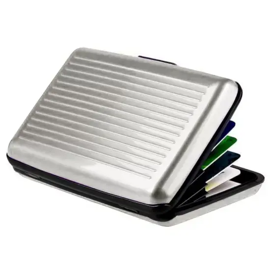 Kitcheniva Waterproof Credit Card Wallet Holder Silver {1}