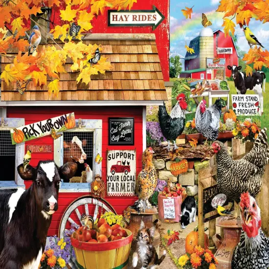 Sunsout Support Your Local Farmer 1000 pc Jigsaw Puzzle 35252 {1}