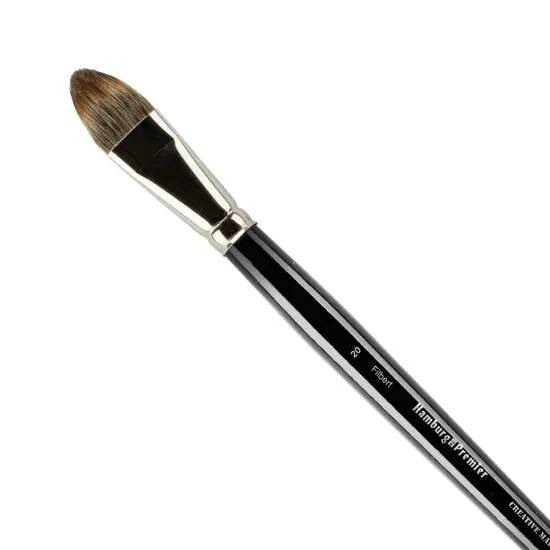 Creative Mark Hamburg Premiere Professional Oil Painting Brushes - Filbert #20 Oil Paint Brush - Handmade in Germany, Natural & Synthetic Hair Blend, Long Triple-Lacquered Birch Handle {1}