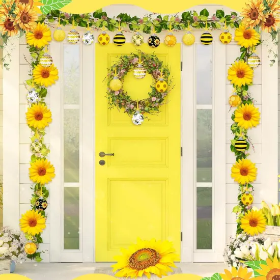 12 Pcs Summer Tree Ornaments Sequin Ball Ornaments {4}