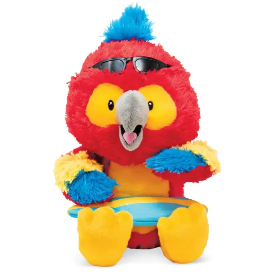 Collections Etc Surf's Up Brody Parrot Musical Plush Toy {2}