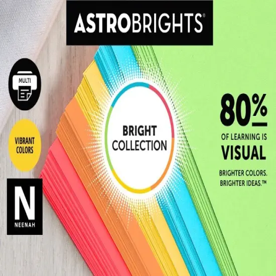 Astrobrights 12" x 12" 80# Cover Sheets Bulk Pack of 100 Blast of blue {7}