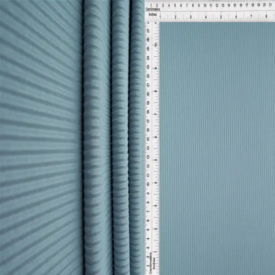 Soft Solid 4x2 Yummy Rib Knit Stretch Fabric 58/60" Wide, Ideal for Dresses & Tops GREEN NEW {2}