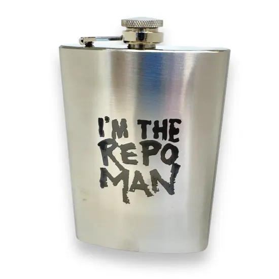 8oz I'm the Repo Man Stainless Steel Flask {1}