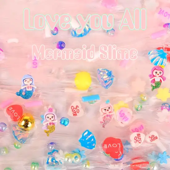 300ml Mermaid Slime Party Favors for Kids Slime DIY Stress Relief Putty Toy Christmas Easter Birthday Goodie Bag Stuffer Classroom Reward for Girls Boys Stretchy Non-Sticky {3}