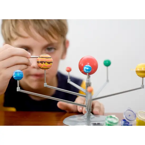 4M: Solar System Planetarium - Assemble Your Own 11.8" Model, Snap-Together, Glow-In-The-Dark Paint, DIY STEM Craft & Science Project Kit, Kids 8+ {7}