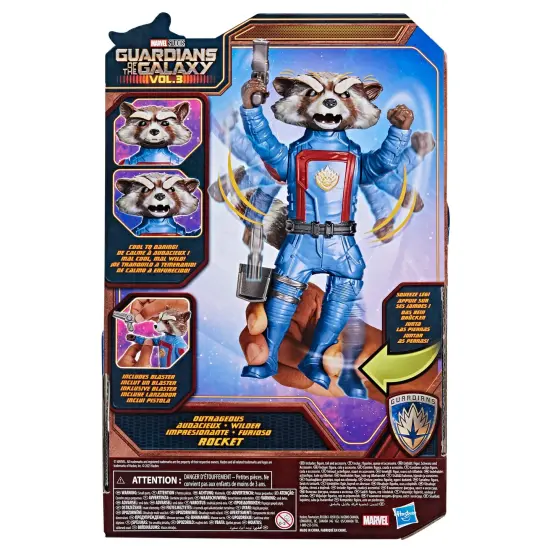 Marvel Studios&rsquo; Guardians of The Galaxy Vol. 3 Rocket Action Figure, Super Hero Toys for Kids Ages 4 and Up, 8-Inch-Scale Action Figure {3}