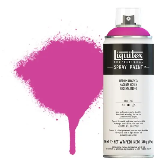 Liquitex Professional Spray Paint 400ml Can - Medium Magenta {1}