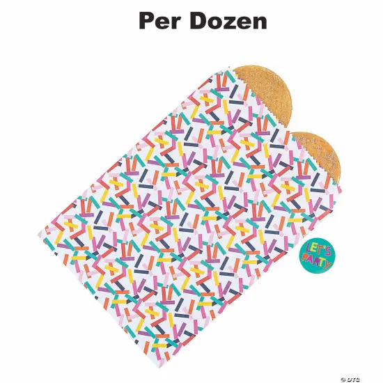 Tropical Confetti Treat Bags - 12 Pc. {1}