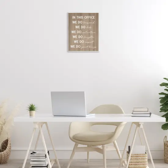 Stupell Industries In This Office Motivational Wall Plaque Art Design by Daphne Polselli {2}