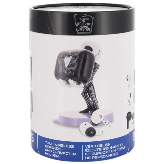 Exquisite Gaming: Buds Pro & Holdems Bundle - Jack Skellington - Wireless Bluetooth Earbuds & Case, Character Device Holder/Figure, Disney TNBC Set {3}