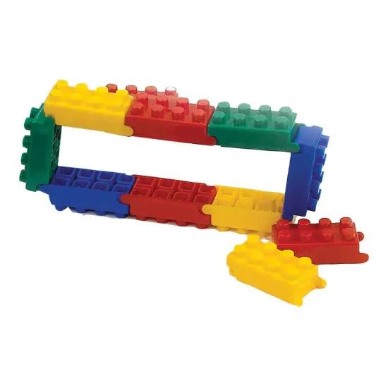 Flexitoys Toddler Flexiblocks - Building with Pivoting Action - 120 Pieces {4}