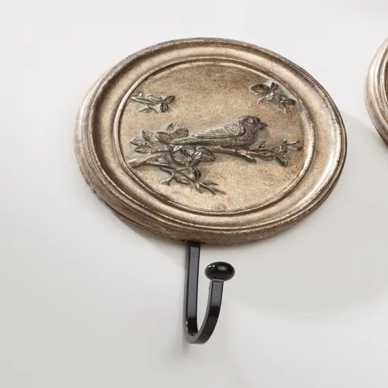 AA Importing 66212-gl Antique Gold Bird Hook Pair {3}