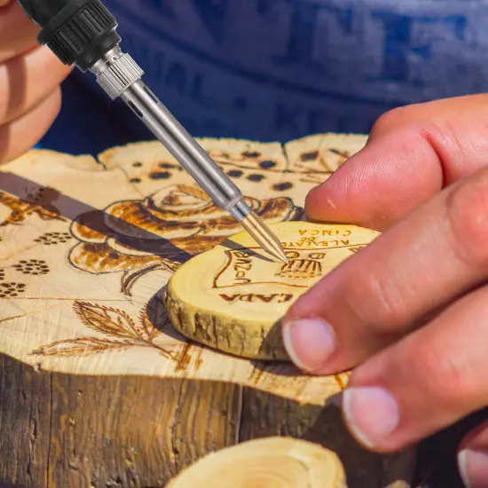 Lothee 43 Pieces Wood Burning Tip Set Wood Burning Tip Wood Burning Tips Template for DIY Embossing and Carving Crafts Wood Burning (Different Shape) {2}