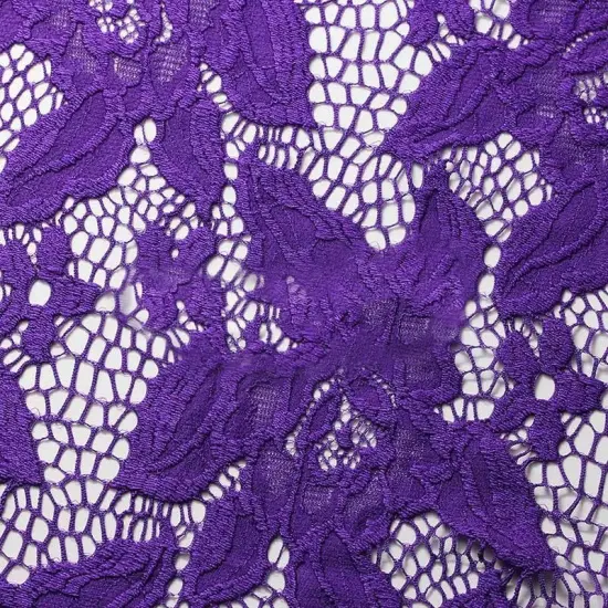 Blossom Lace Fabric 4-Way Stretch Nylon Spandex 58/60" Wide for Apparel & Accessories Yellow {4}