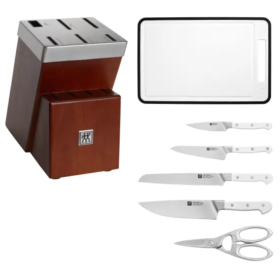 ZWILLING Pro Le Blanc 7-pc Self-Sharpening Knife Block Set {5}