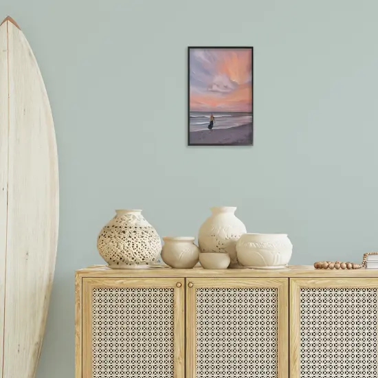 Stupell Industries Sunset Beach Walk Framed Giclee Wall Art Design by Svetlana Aleynikova {8}