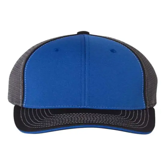 Richardson&reg; Pulse Sportmesh Flex Cap Royal/ Charc/ Black {1}