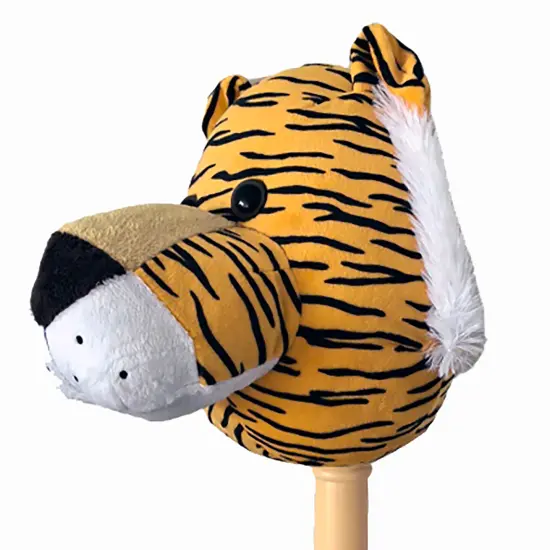 Ponyland Orange Tiger Animal Music Stick W/ Colorful Soft Plush Animal Head, Kids Ages 3+ {7}