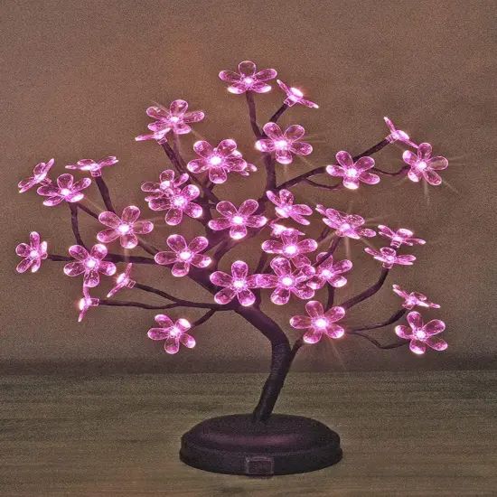 18-inch Crystal Flower LED Bonsai Tree {4}