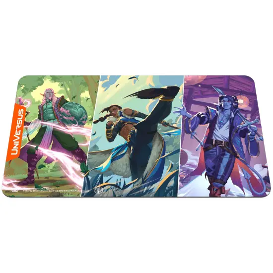 UniVersus: Critical Role: Heroes of Exandria - Caduceus, Beauregard & Mollymauk of The Mighty Nein Playmat - 24x14", Neoprene, Tabletop Game Accessory {4}