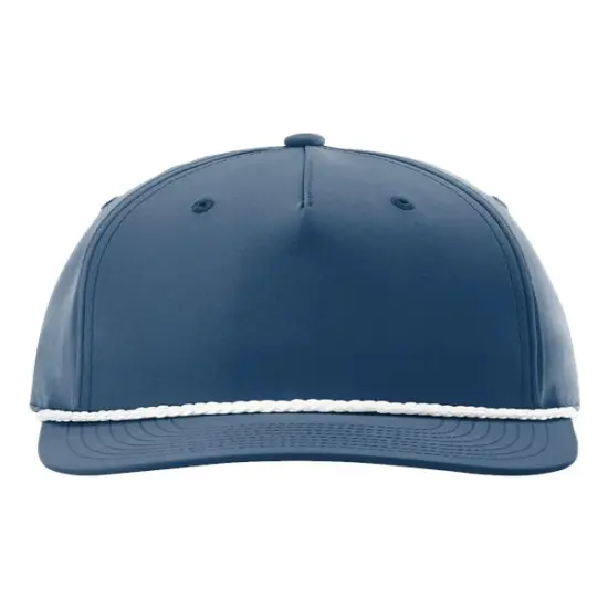 Richardson&reg; Five Panel Classic Rope Cap Light Blue/ White {1}