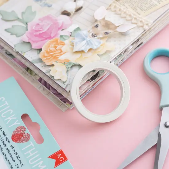 Sticky Thumb Low Tack Mask Tape 11 Yards-0.25" {6}