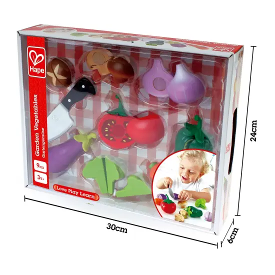 Hape Kitchen Garden Vegetablea Food Playset, 8 Pieces {3}