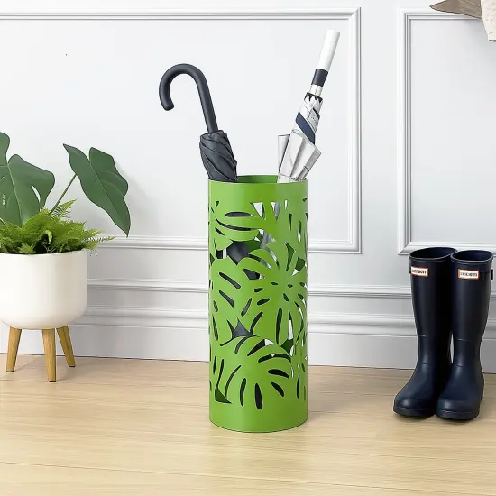 Mango Steam Round Leaf Umbrella Stand, Green {3}