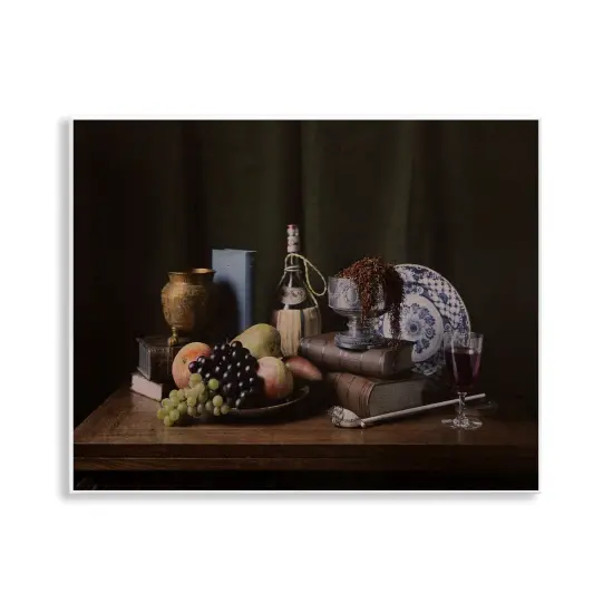 Stupell Industries Dark Vanitas Still Life Wall Plaque Art Design by Unknown  {1}