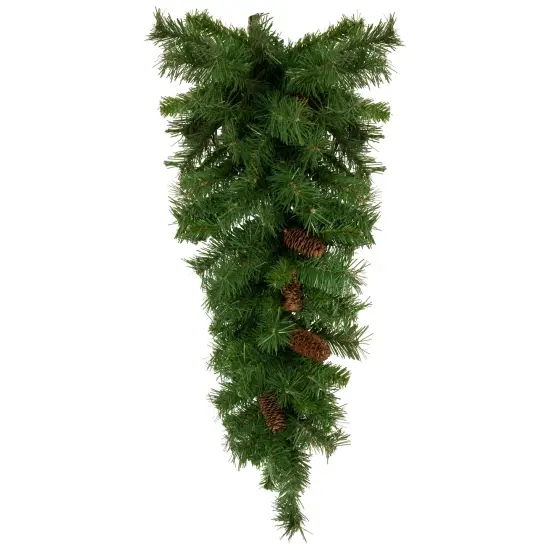 Northlight Dakota Pine Artificial Christmas Teardrop Swag - 42" - Unlit Green {1}