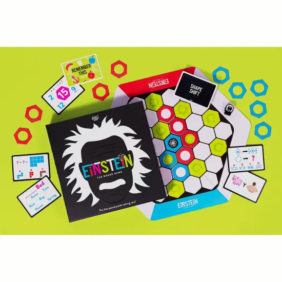 Professor Puzzle: Einstein: The Board Game - A Fast-Paced Puzzle-Solving Race, Brain Teasers, Category Challenges, Family & Kids Ages 4+, 2-10 Players {5}