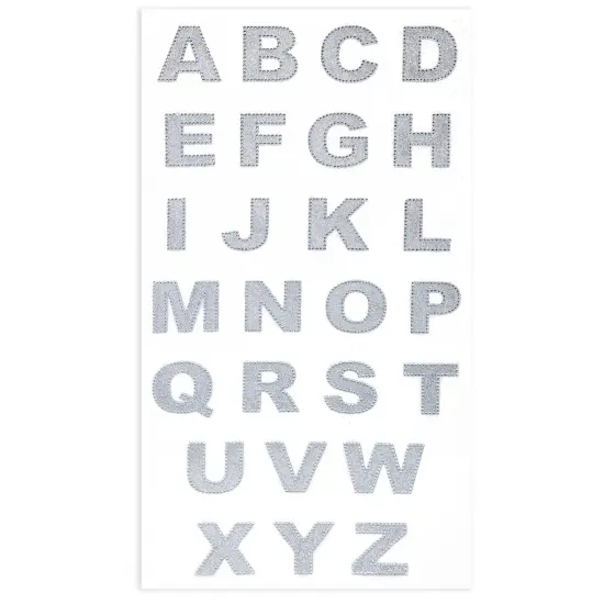 Craft Perfect Bling Sheet 2/Pkg1.5"-Crystal Letters {4}