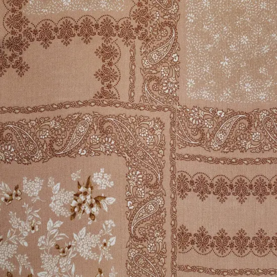 1 Yard Sandstone Rayon Crinkle Fabric 50/52" Wide Lightweight Woven Crepon {3}