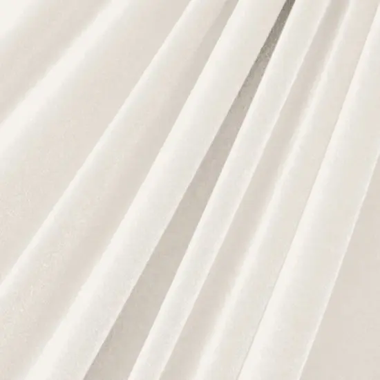 1 Yard Stretch Velvet Fabric Soft Medium Weight Sheen 4-Way Stretch 58/60" Width Off White {1}