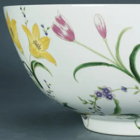 AA Importing Birds and Flowers 14" Bowl Multicolor {4}