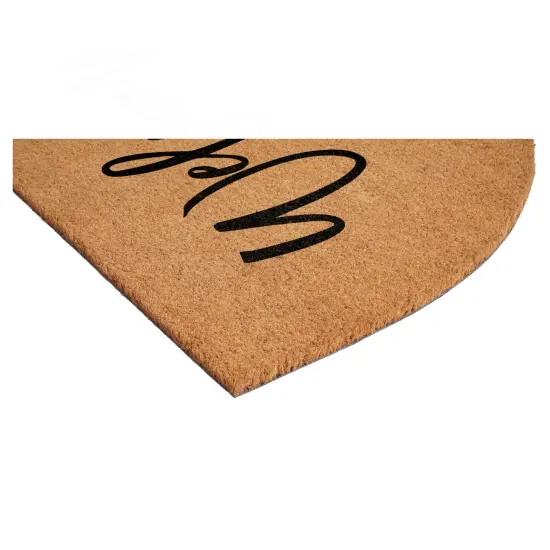 Half round Cursive Welcome Doormat {5}