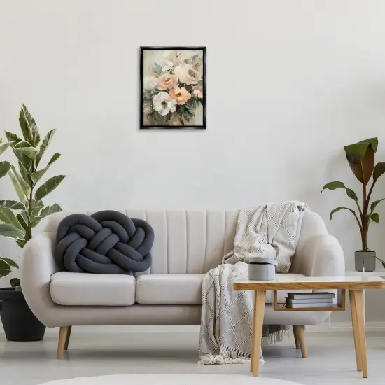 Stupell Industries Brushed Spring Bouquet Floater Framed Canvas Wall Art Design by Petal Prints Design {2}