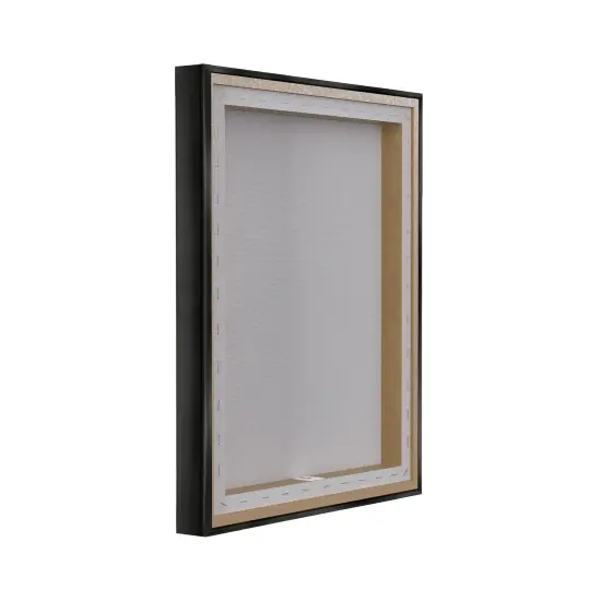 Stupell Industries Flower Horned Cow Portrait Floating Frame, design by Petal Prints Design {10}