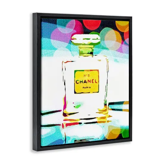 Stupell Industries Perfume with Modern Bokeh Floater Framed Canvas Wall Art Design by Graffi*tee Studios {3}